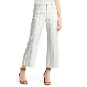 GAP Womens 4 Wide Leg Crop Stripes Culottes Pant